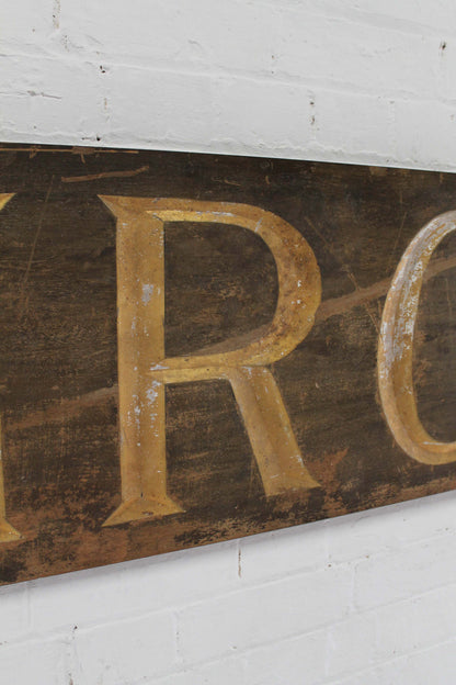 Large 19th c shop sign "CIRCA"