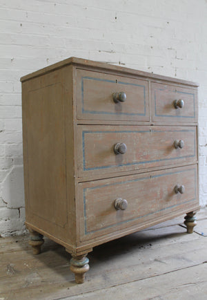 19th c chest of drawers in the original paint