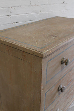 19th c chest of drawers in the original paint