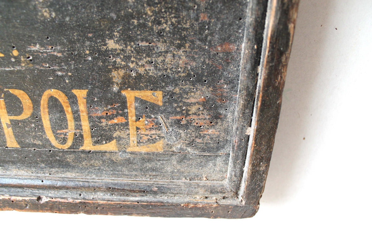 Folk art trade sign Pony & Trap for hire
