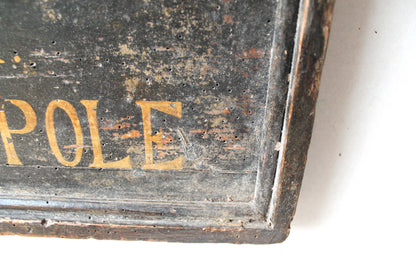Folk art trade sign Pony & Trap for hire