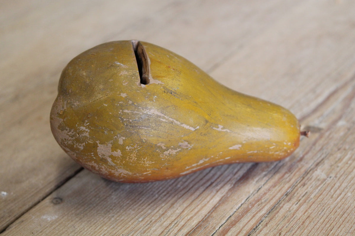 Reserved - 19th c pottery moneyboxes in the form of fruit