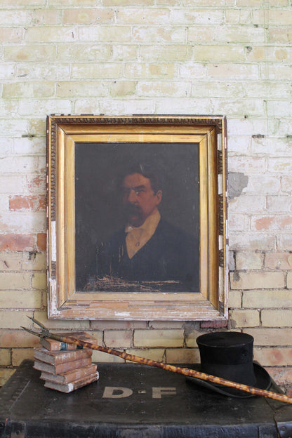 19th century portrait of a gentleman with a horseshoe