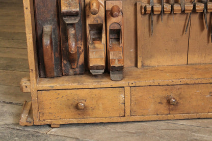 A 19th century English carpenter's tool cabinet