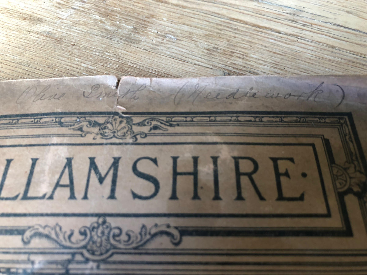Olive Smith's 19th century needlework sample book