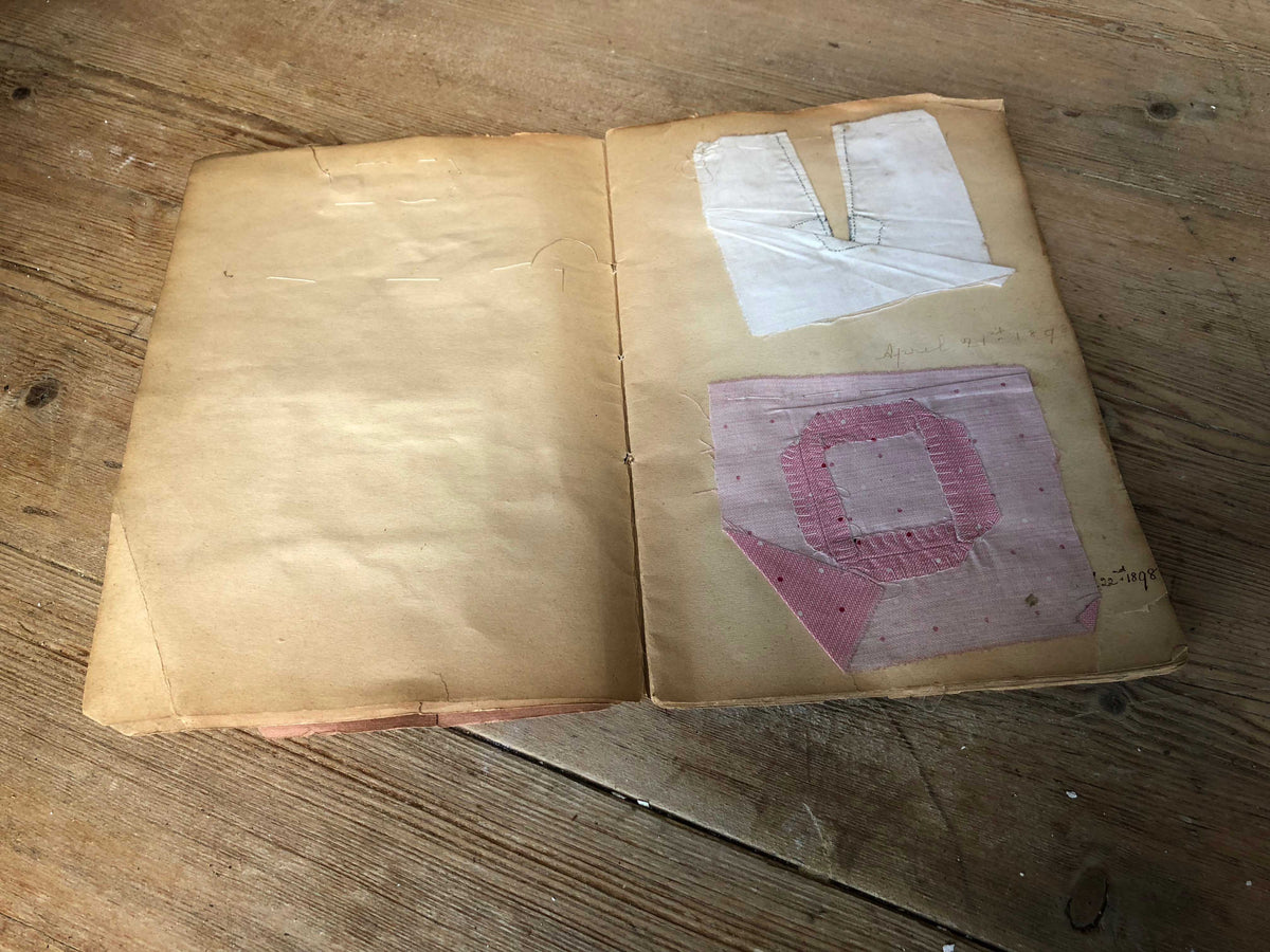 Olive Smith's 19th century needlework sample book