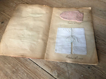 Olive Smith's 19th century needlework sample book