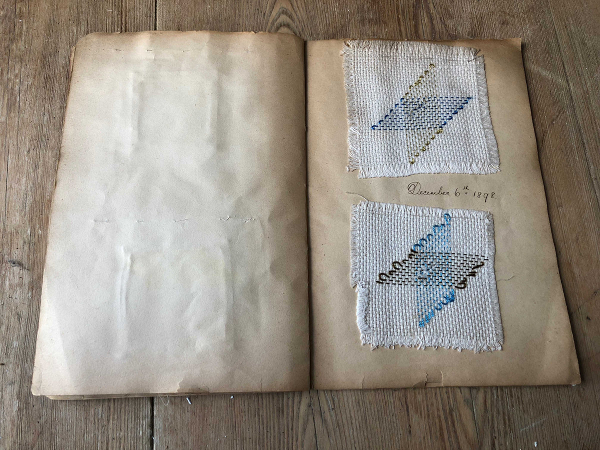 Olive Smith's 19th century needlework sample book