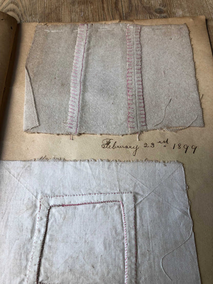 Olive Smith's 19th century needlework sample book