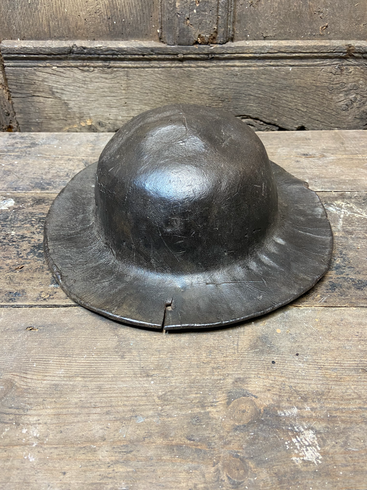 19th century leather hat