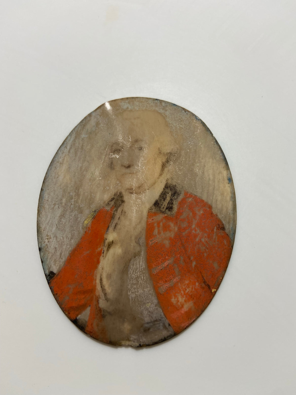 18th century watercolour of a British officer, unframed