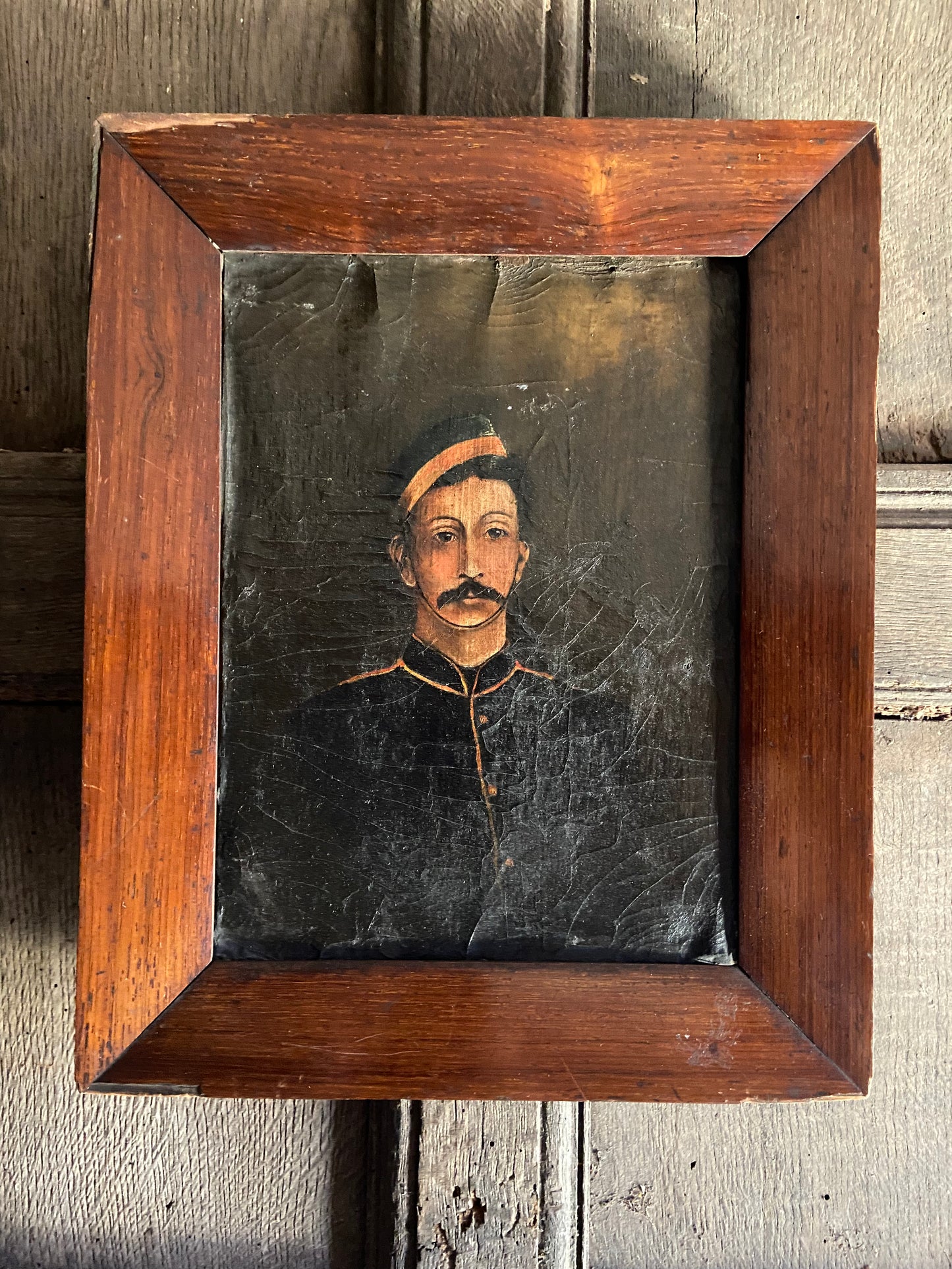 Mid 19th c portrait of a British soldier of the Crimean era