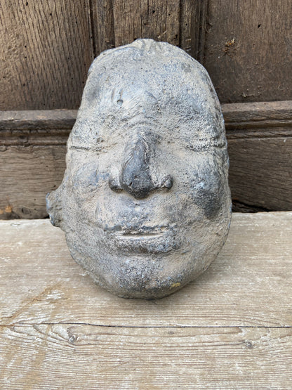 An unusual Georgian lead death mask mould c. 1800