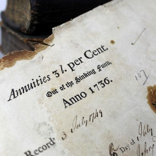 18th century document signed by Admiral Byng