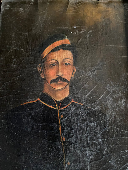 Mid 19th c portrait of a British soldier of the Crimean era