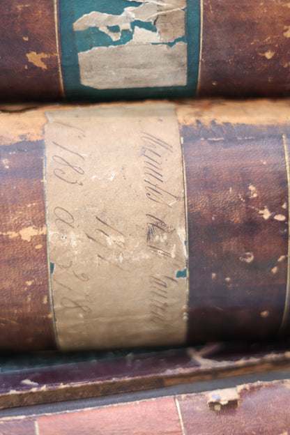 19th century box files in the form of books - available individually