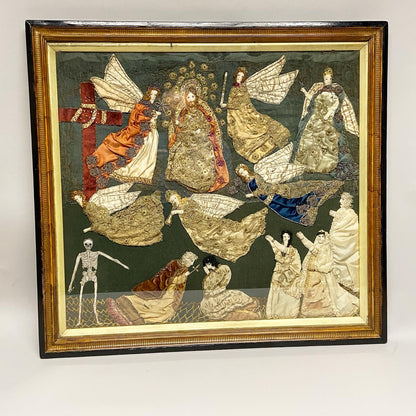 A truly rare ‘silkwork’ remounted in the Victorian period for Sir Percival Radcliffe, 3rd Baronet, of Rudding Park, Harrogate