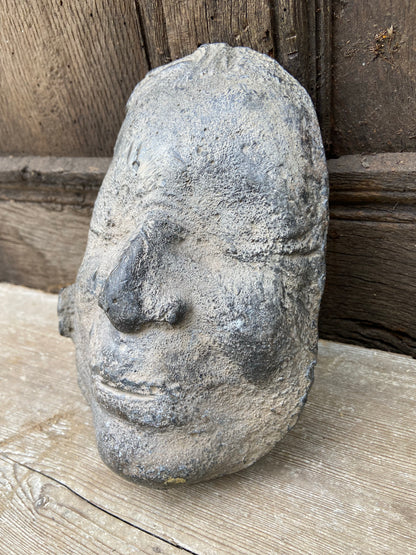 An unusual Georgian lead death mask mould c. 1800