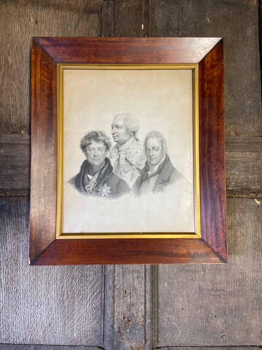 Unusual early 19th century stipple engraving, the Three Kings, possibly a proof