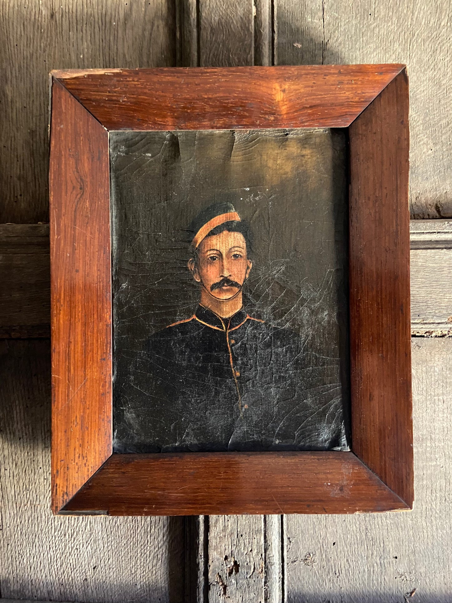 Mid 19th c portrait of a British soldier of the Crimean era