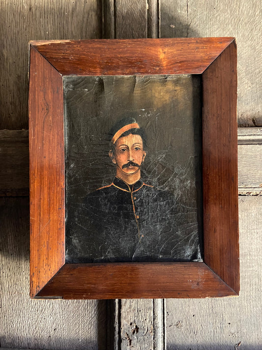 Mid 19th c portrait of a British soldier of the Crimean era