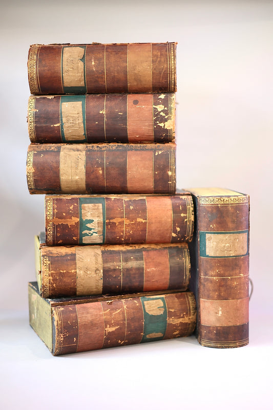 19th century box files in the form of books - available individually