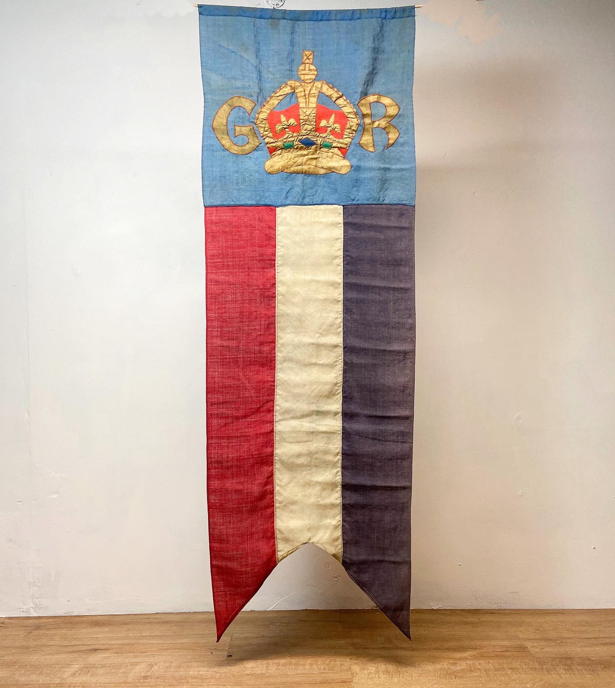 A large  original George V coronation pennant 1902
