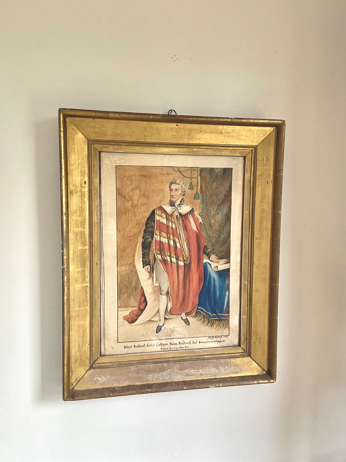 A portrait of Robert Brudenell, 6th Earl of Cardigan, from a Northamptonshire country house