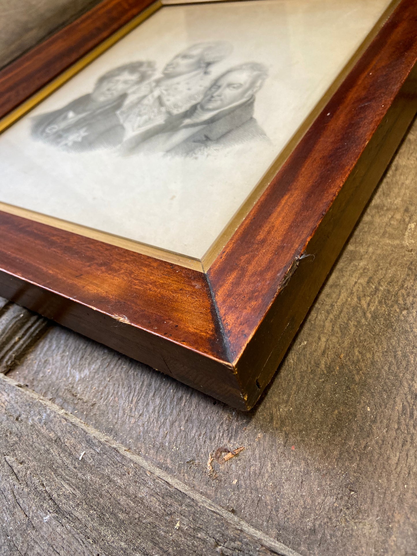 Unusual early 19th century stipple engraving, the Three Kings, possibly a proof