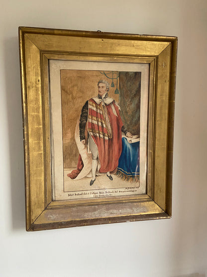 A portrait of Robert Brudenell, 6th Earl of Cardigan, from a Northamptonshire country house