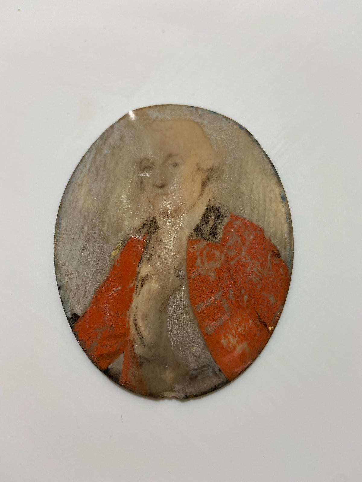 18th century watercolour of a British officer, unframed