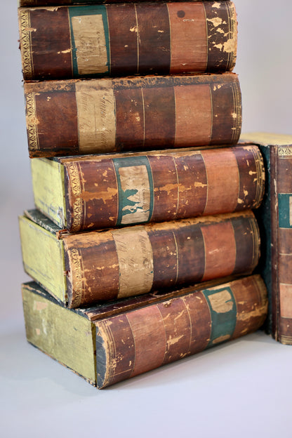 19th century box files in the form of books - available individually