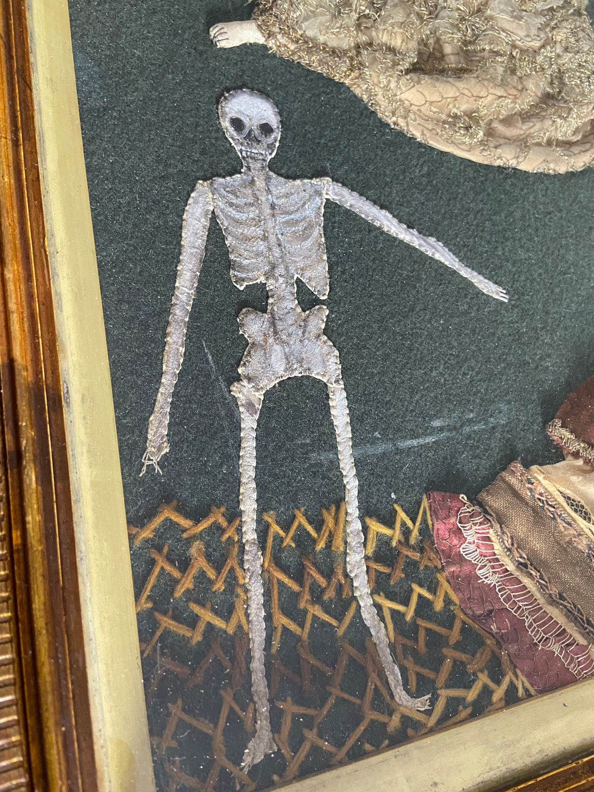 A truly rare ‘silkwork’ remounted in the Victorian period for Sir Percival Radcliffe, 3rd Baronet, of Rudding Park, Harrogate