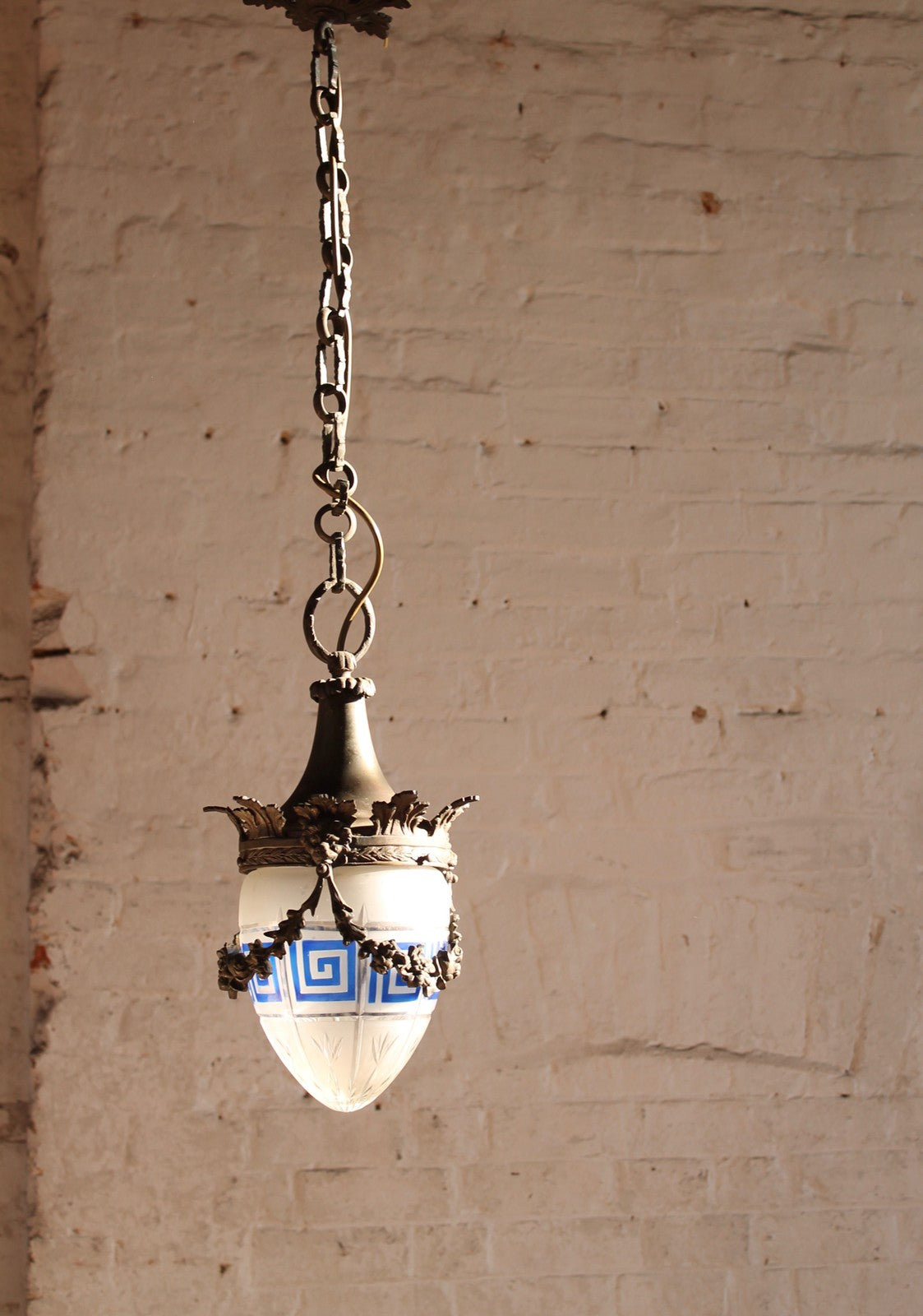 Original 1930s French chemist shop light