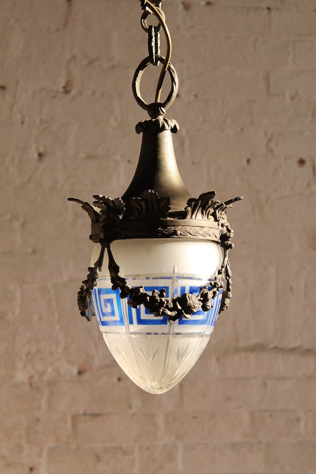 Original 1930s French chemist shop light